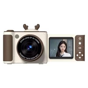 Factory Direct Supply High-quality Digital Camera MOS Children's Cartoon High-definition Camera Flip Screen Cameras <b>Gift</b> Choice - Product Image 1