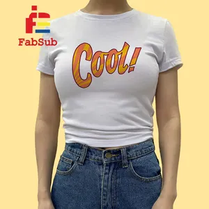 Polyester pamuk T shirt tankı kırpma üst şort takımı kadınlar için iki adet Set süblimasyon DTF ipek baskı kıyafet şort T Shirt