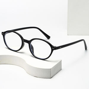 Qianai กรอบแว่นตารูปไข่รูปเต่า, แบบฟูลเฟรมป้องกันรังสียูวีป้องกันแสงสีฟ้าใช้ได้ทั้งชายและหญิง R3-6356เลนส์ AC - Product Image 5