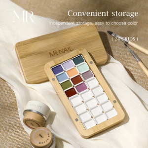 กล่องจัดเก็บแม่เหล็กแบบพกพา <span class=keywords><strong>MRNAIL</strong></span> 24 ช่อง สำหรับเก็บยาทาเล็บ เจล สีน้ำ สำหรับอุปกรณ์ทำเล็บ - Product Image 4