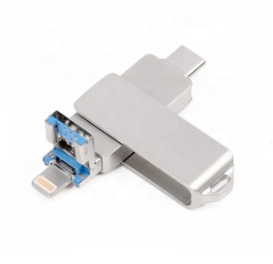 Số Lượng Lớn OTG Loại C <span class=keywords><strong>USB</strong></span> 3.0 Pen Drive <span class=keywords><strong>Memory</strong></span> Stick Xoay Flash Drive 32GB 64GB 128GB <span class=keywords><strong>USB</strong></span> Flash Cho iPhone Ipad - Product Image 1
