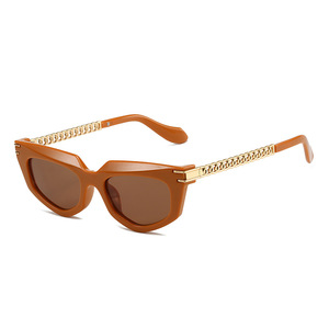 2023 New Arrival Luxury Metal Chain <b>Sunglasses</b> Women <b>Retro</b> Vintage Cat Eye Shades <b>Sunglasses</b> Ladies - Product Image 6