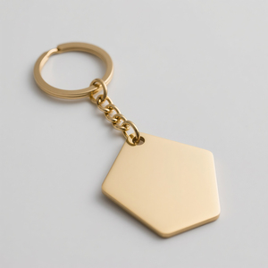 Khóa móc chìa khóa kim loại xoay cá nhân hóa, móc khóa hình tròn sang trọng, hàng loạt, khắc logo, móc khóa kim loại hình trái tim trống, tùy chỉnh - Product Image 6