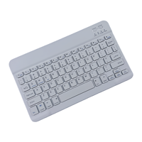 Nouveau clavier tablette sans fil compact rechargeable Tasso Slim Mini en plastique avec touches multimédia et interface Type-C pour