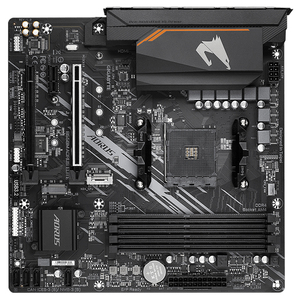 กิกะไบต์ B550M <span class=keywords><strong>AORUS</strong></span> เมนบอร์ดมือสองยอดเยี่ยมรองรับโปรเซสเซอร์3rd Ryzen AMD/ซีพียูที่มีซ็อกเก็ต AM4 - Product Image 2