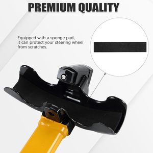 Antivol de volant FLKQC, dispositif antivol pour voiture, verrou de volant rotatif de sécurité automobile, excellent dissuasif pour volant de voiture - Product Image 3