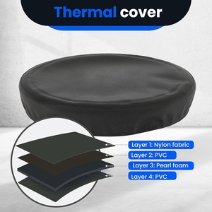 אמבט קרח עם מכסה לספורטאים XL: אמבט צלילה קר חיצוני עם כיסוי, 116 ליטר קיבולת בריכת צלילה ניידת לאמבט קרח - Product Image 4