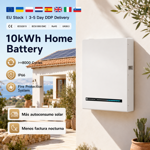 แบตเตอรี่ 10kWh 51.2V 200Ah ติดผนัง สำหรับเก็บพลังงานแสงอาทิตย์ภายในบ้าน พร้อมระบบจัดการแบตเตอรี่อัจฉริยะ (BMS) และระบบสำรองไฟฉุกเฉิน - Product Image 5