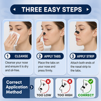 Bandes nasales anti-ronflement réglables, réutilisables, en velcro, douces, respirantes, 30 % d'air pour une meilleure respiration, dilatateur nasal pour un meilleur sommeil