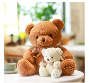 Oso <span class=keywords><strong>de</strong></span> Peluche <span class=keywords><strong>de</strong></span> Algodón PP Suave para Bebés, con Forma <span class=keywords><strong>de</strong></span> Corazón y Lazo, Semiterminado, Ideal para Dormir - Product Image 5