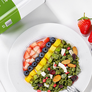 Cereal <span class=keywords><strong>de</strong></span> Avena Seca con Matcha y Fresa Shengyangshan para Adultos - Reemplazo <span class=keywords><strong>de</strong></span> Comida Saludable Listo para Comer - Product Image 3