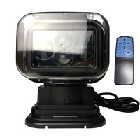 ABS noir télécommande sans fil Led recherche lumière 60w hors route led travail lumière pour voiture bateau camping chasse Led528