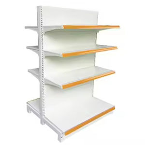 Estanterías <span class=keywords><strong>de</strong></span> Mercado Blancas Personalizadas <span class=keywords><strong>de</strong></span> Fábrica, Góndola <span class=keywords><strong>para</strong></span> Minimercado con Paneles Traseros Perforados - Product Image 3