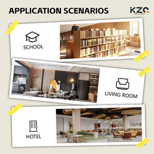 แผ่นผนังไม้ไผ่สีเดียวกัน ชุดเข้าชุด ติดตั้งง่าย ไร้รอยต่อ กันน้ำ สำหรับตกแต่งโรงแรม อพาร์ทเมนต์ ขายดี - Product Image 5