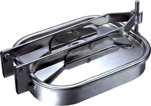 <span class=keywords><strong>Trappe</strong></span> <span class=keywords><strong>de</strong></span> réservoir industrielle personnalisée, à pression ou sans pression, <span class=keywords><strong>trappe</strong></span> en acier circulaire, carrée, elliptique avec poignées - Product Image 5