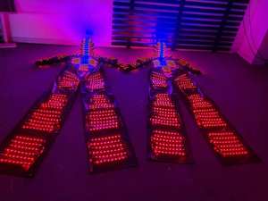 Costume de robot marcheur à échasses lumière LED unisexe adulte avec écran LED pour mascotte de fête et de boîte de nuit - Product Image 5