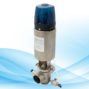 Valvola unica Mixproof a 3 corpi pneumatica sanitaria economica economica, progettata per processi igienici - Product Image 6