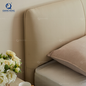 Современная мебель для спальни с кожаным платформенным каркасом для двуспальной кровати - Product Image 6