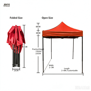 Custom <b>Pop</b> <b>up</b> Canopy Tent Folding <b>Gazebo</b> Oxford Fabric Trade Show Tent - Garden Shade Pavilion, Event Shelter, Outdoor Canopie - Product Image 5