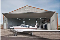 Hangar d'avion préfabriqué en structure acier à portée libre haute résistance avec conception résistante au vent