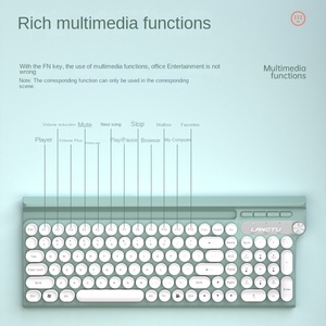 Wolf Road-LT500 không dây chơi Game bàn phím & chuột thiết lập 104-Key không-cơ khí cho văn phòng hoặc quà tặng mục đích - Product Image 5