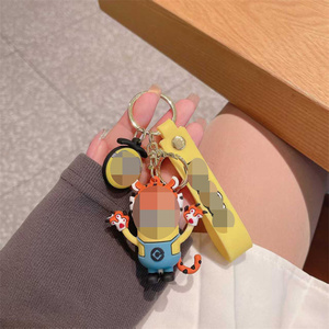 Gzjc Móc khóa hợp kim kẽm thân thiện với môi trường nhân vật dễ thương 3D Móc khóa Anime cao su PVC mềm Mặt dây chuyền - Product Image 5