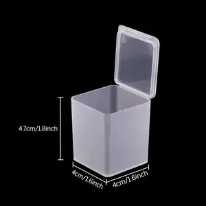 Caja de exhibición vacía de plástico esmerilado de alta calidad personalizada para almacenamiento, para pequeñas necesidades diarias