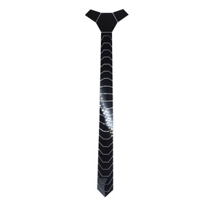 Hamocigia Custom Fashion Skinny Men Wedding Party Costume specchio in pelle <span class=keywords><strong>cravatta</strong></span> acrilica - Product Image 5