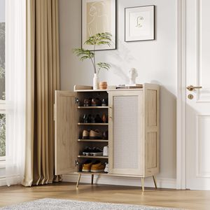 Zapatero Moderno de Madera SENYU con 4 Estantes, Organizador de Almacenamiento Independiente para Entrada, Diseño Escandinavo para Uso Doméstico - Product Image 1
