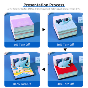 Sáng Tạo Tear Off Lưu Ý <span class=keywords><strong>Pad</strong></span> Bàn Văn Phòng Phẩm Trang Trí Bộ Sưu Tập Giấy Thủ Công Dễ Thương 3D Cá Mập <span class=keywords><strong>Memo</strong></span> <span class=keywords><strong>Pad</strong></span> Với Lịch Và LED Ánh Sáng - Product Image 5