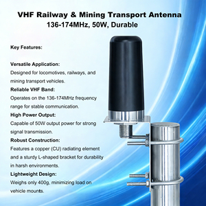 <span class=keywords><strong>Antenna</strong></span> VHF per Locomotiva Ferroviaria, <span class=keywords><strong>Antenna</strong></span> per Trasporto Minerario 136-174M 4G con Staffe a <span class=keywords><strong>L</strong></span> e Connettore N Femmina 902M 928M - Product Image 2