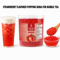 Fournisseur de Bubble Tea, Usine Source, Marque Internationale Dayou, 3 kg de Perles Éclatantes à la Fraise pour les Boutiques de Thé au Lait