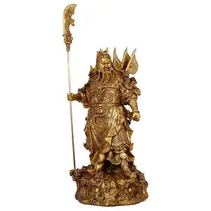 Nuovo Esculturas De Bronce Famosas Prodotti Di Scultura Di Rame Tradizionale Guan Di Guan Yu Statua