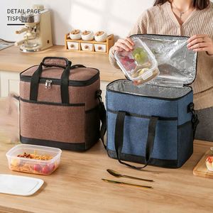 Sac isotherme en tissu Oxford pour pique-nique, glacière portable pour camping, voyages en plein air, courses, durable et réutilisable pour aliments - Product Image 4