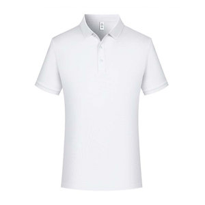 Promotional Polo Shirt Cotton Short Sleeve Solid Color Breathable Daily Wear - Product Image 2