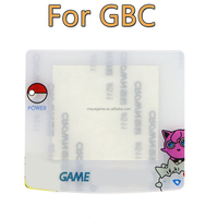 Lentille d'écran en plastique pour couvercle d'écran de remplacement couleur Gameboy pour GBC avec miroir à motif