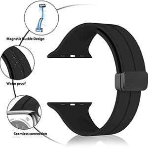 <span class=keywords><strong>Cinturino</strong></span> magnetico pieghevole in Silicone per <span class=keywords><strong>Apple</strong></span> <span class=keywords><strong>Watch</strong></span> <span class=keywords><strong>cinturino</strong></span> 46mm 49mm 44mm 45mm 40mm 42mm per IWatch serie Ultra 10 9 8 SE 7 - Product Image 2