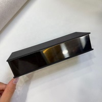 Vente en gros d'étui à lunettes rectangulaire pliable en métal argenté Boîte d'emballage rigide pour lunettes de soleil avec logo imprimé pour le rangement des lunettes