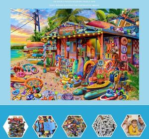 Rompecabezas de 1000 Piezas para Decoración del Hogar, Paisaje de Cabaña con Cascada, Para Adultos - Product Image 5