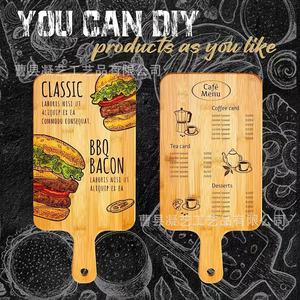 Planche à découper en bambou Ningyi avec poignée, double face, pour la préparation et le service des aliments - Product Image 1