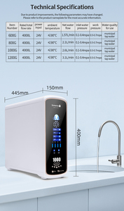 Purificador de <span class=keywords><strong>Agua</strong></span> RO Eléctrico Manual de 1000G para Debajo del Fregadero, Sistema de Filtración de 4 Etapas, Monitoreo de TDS, Autolimpieza para el Hogar - Product Image 4