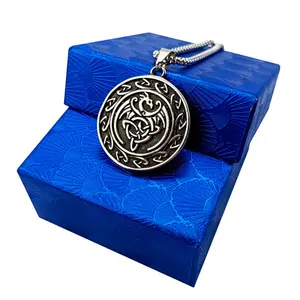 Nordic Viking Celtic necklace Dragon amulet Retro stainless steel pendant male popular personality accessories Jewelry