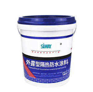 Revestimento Acrílico Líquido à Base de Água SIWAY para Telhados e Superfícies de Concreto, Selante de Pintura com Acabamento Úmido para Trabalhos em Madeira - Product Image 1