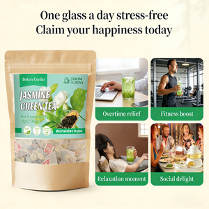 <span class=keywords><strong>Té</strong></span> <span class=keywords><strong>Verde</strong></span> Aromático de <span class=keywords><strong>Jazmín</strong></span> 3g X 25 Bolsitas, Apoya la Hidratación Antioxidante para Preparación en Frío o Caliente, Bienestar Diario, Disponible para Venta al por Mayor - Product Image 4