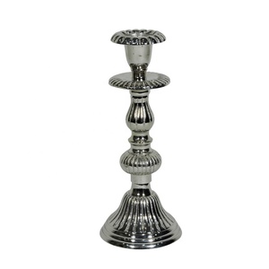 Hiện đại sang trọng nickel-mạ kim loại người giữ ngọn nến độc đáo nhôm nến Jar đứng giáng sinh trang trí chân nến cho đám cưới - Product Image 2