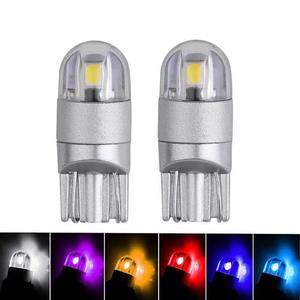 หลอดไฟ LED รถยนต์ 12V T10 2smd W5W 3030 2smd ไฟส่องสว่างสีขาว/น้ำเงิน หลอดไฟ T10 สำหรับเปลี่ยน อะไหล่ไฟรถยนต์อื่นๆ - Product Image 1