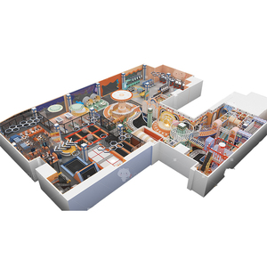 Équipement de terrain de jeu intérieur personnalisé pour enfants avec toboggan, fosse à balles, aire de jeux souple et château gonflable - Product Image 2