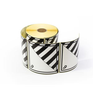 Tùy chỉnh 4x4 inch 100x100 Quảng trường cảnh báo nhãn nguy hiểm lớp linh tinh hàng nguy hiểm nhãn 4 "x 4" cảnh báo nhãn dán - Product Image 3