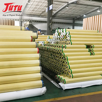 Rouleaux de tissu bâche PVC enduit en gros, imperméables, ignifuges, style sergé, tricotés, anti-UV pour la fabrication de tentes