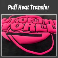 Transferts DTF Puff Éblouissants Autocollants 3D Pop pour T-shirts Finition Imperméable Lavable Meilleure Vente 2026 Qualité Supérieure